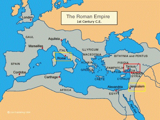 Map of Roman Empire